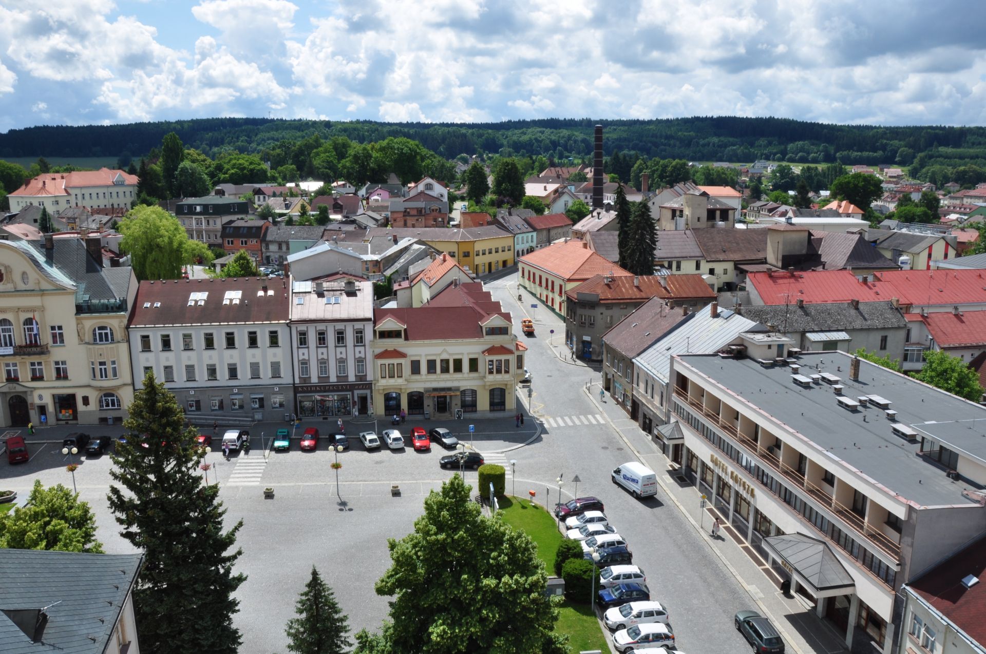 Humpolec — pohled z výšky